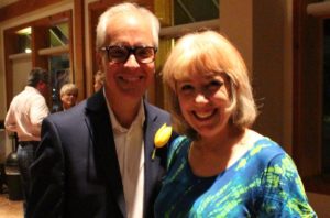 Guest Actress Betti Battocletti with Commonweal Theatre director Alan Bailey
