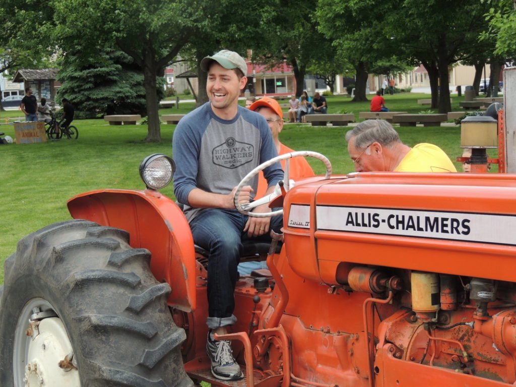 Josiah Laubenstein in his previous life as a farmer