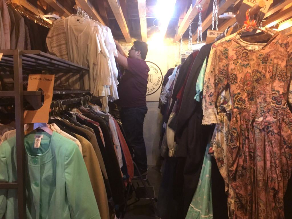2018-19 Apprentice Brandon Cayetano searches costume storage