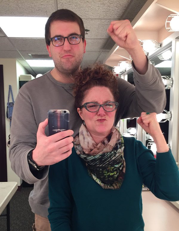 Philip and Adrienne prepare for her role as Scrooge
